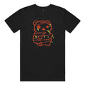 Big Logo "Dahlia the Zombie Hamster" Cotton T-Shirt in Black and Red