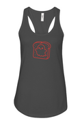Women's Ideal Racerback Tank small logo tank_huck_
