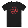 Big Logo "Helen the Pumpkin Donut" Cotton T-Shirt in Black and Red