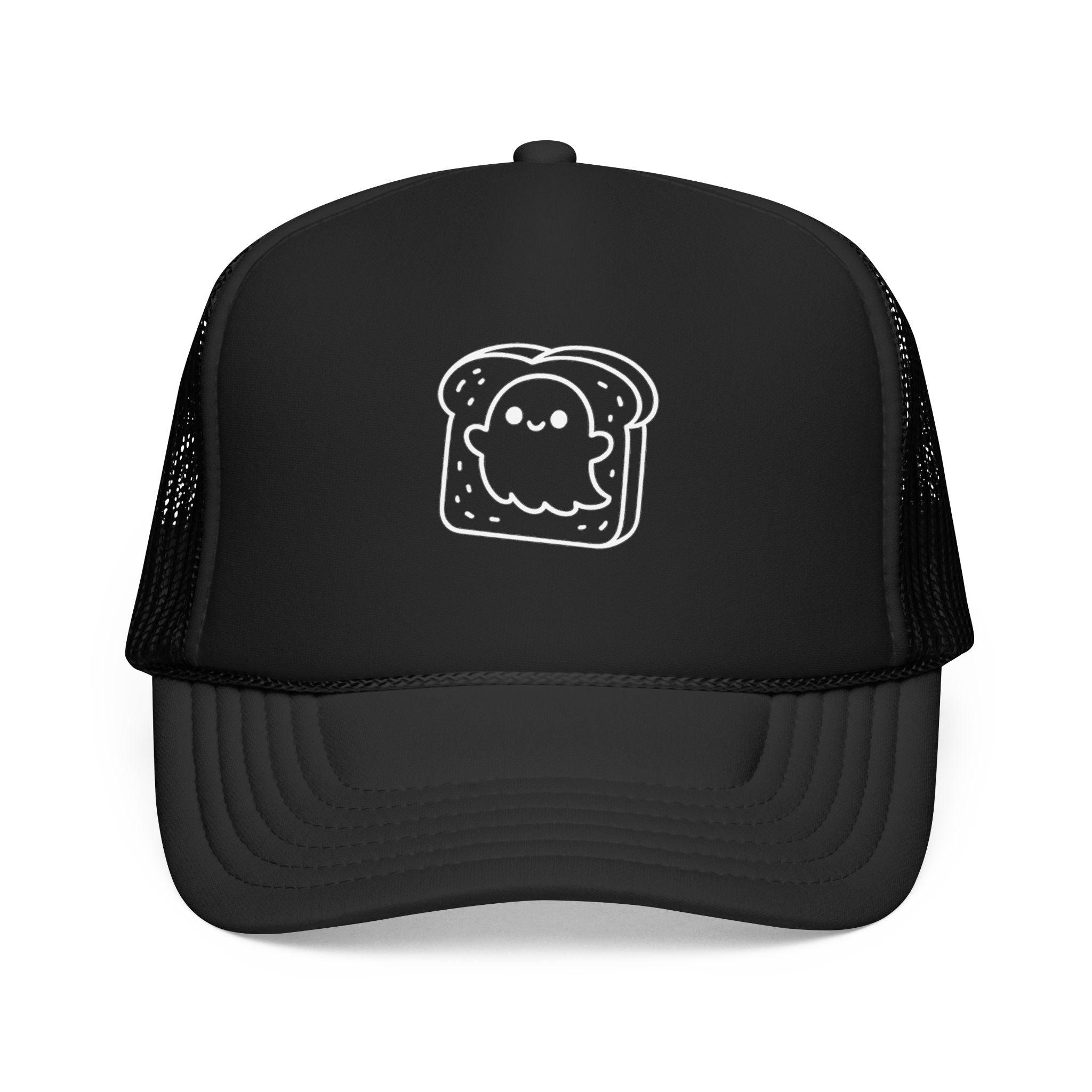 "Huck the Ghost on a Toast" 5 Panel Trucker Hat